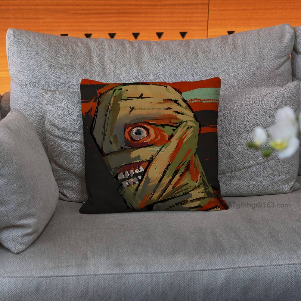 Game M-Mouthwashing pillow cover living room sofa cushion cover bedroom room bed pillow cover home decoration