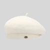 Young Ladies Casual Autumn Winter Stylish Solid Wool Berets Cap Warm Women's Beret for Daily Use
