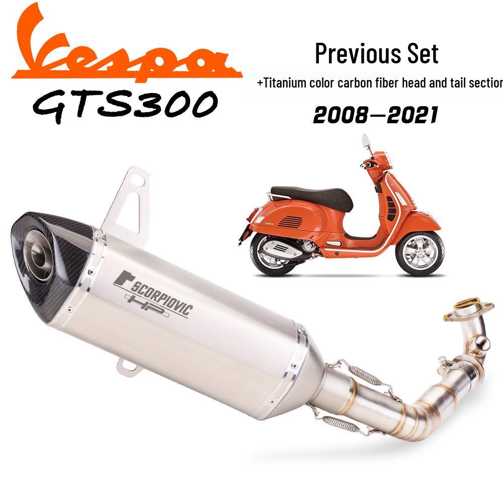 Vespa GTS300 Exhaust Modification Set – Front & Full Section Pipe