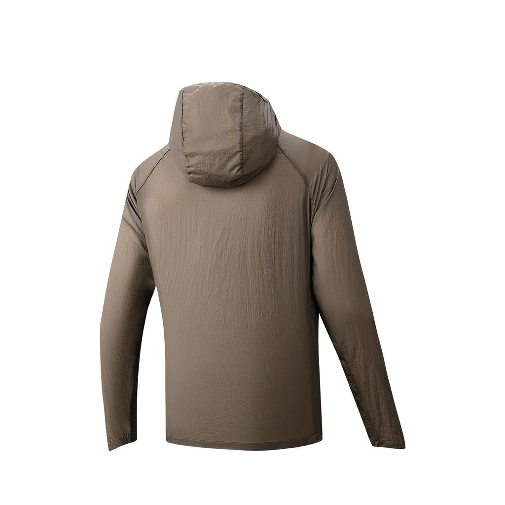 Anta Outdoor Camping Woven Sports Jacket Summer Thin Coat Men Tops Earth-Brown 152626615-5