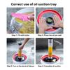 Universal Grease Suction Plate Butter Gun Oil Pan Leakproof Lubricant Suction Cup Car Repair Maintenance Tools Auto Accessories