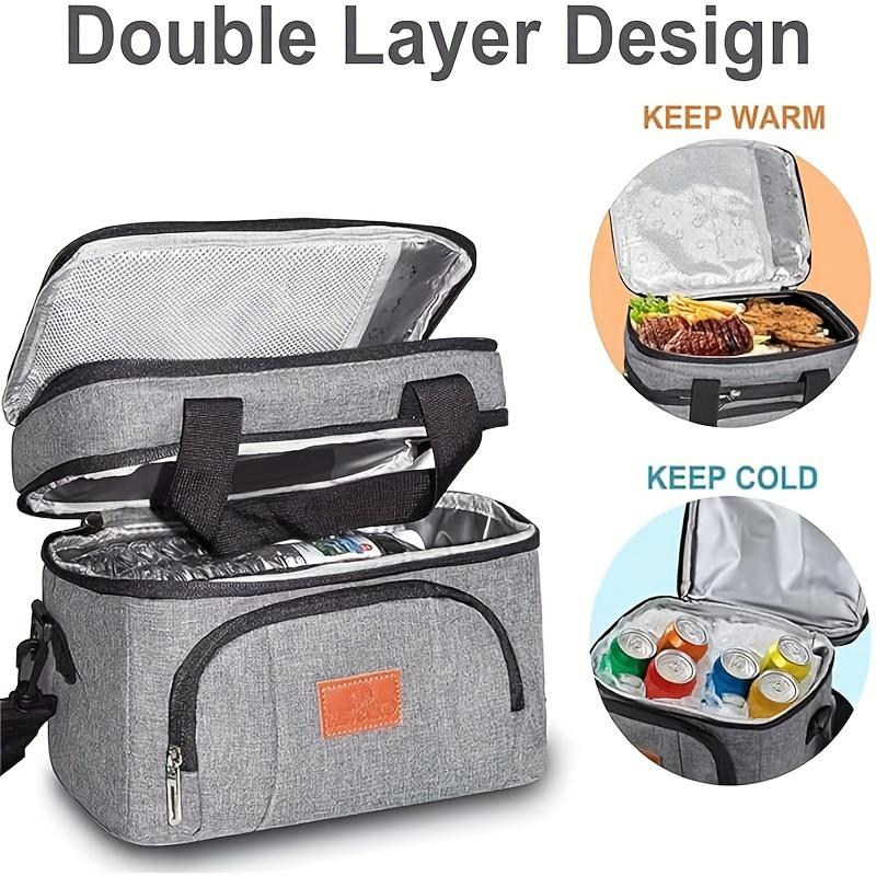 Oxford-Stoff Isolierte Tasche Mehrzweck-Isolierte Tasche Mehrzweck-Brotdosen-Tasche Praktische Snacktasche Lebensmitteltasche Tragbare Isolierte Tasche Lebensmittel