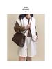 2025 Spring/Summer Large Capacity Genuine Leather Women's Crossbody Tote Bag