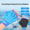 1 Pair Swimming Gloves Adjustable Men Women Aquatic Swim Training Glove Webbed Fitness Water Resistance Training Hand Fins Paddles Swimming Gear
