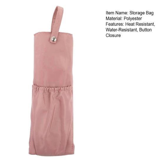 Haarglätterhalter Hitzebeständig Lockenstabtasche Wasserabweisend Knopfverschluss Haargerätehalter Arbeitsplatten-Schutz Haargeräte-Organizer