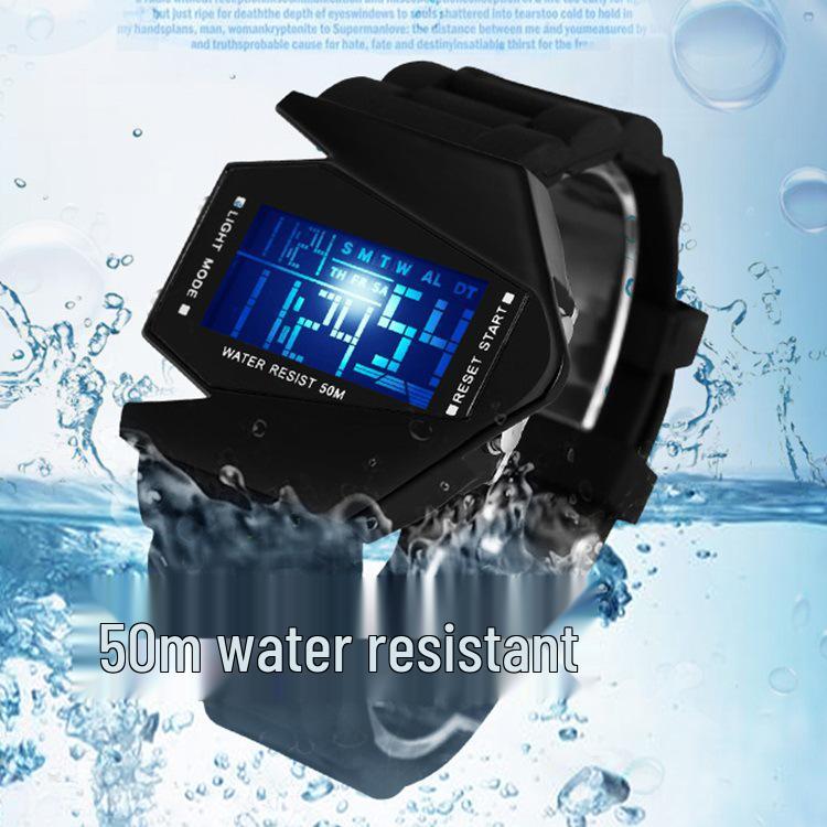 Wasserdichte LED-Multifunktions-Schüleruhr mit Wecker