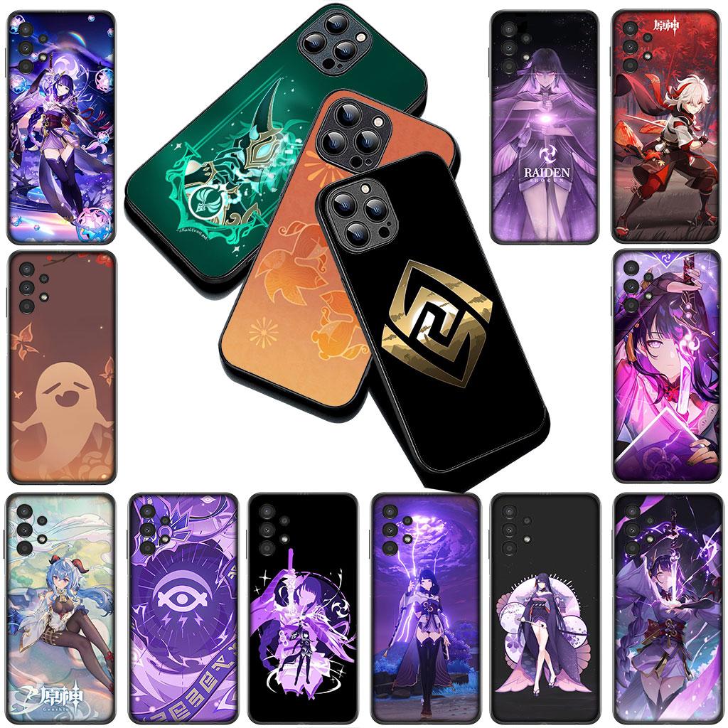 Genshin Baal Raiden Shogun Impact Phone Cover Soft Case for Xiaomi Redmi 15 15C A4 A5 9A 9C NFC Note 9 8 9T 5G Casing
