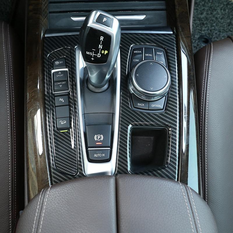 ABS Center Console Gear Shift Frame Decoration Cover Trim For BMW X5 X6 F15 F16 2014-2017 LHD Car Styling Interior Accessories