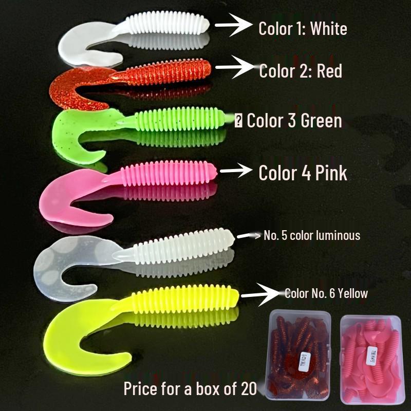 Doppelfarbiger T-Schwanz Lockwurm Weichköder