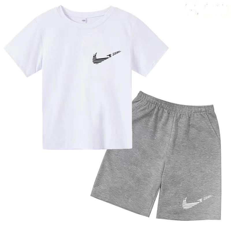 Kinder Sommer Neues Kurzarm-T-Shirt+Shorts 2-teiliges Trainingsanzug Set Junge Mädchen Geburtstagsgeschenk 3-12 Jahre Kleidung Lässig Mode Jogginganzug