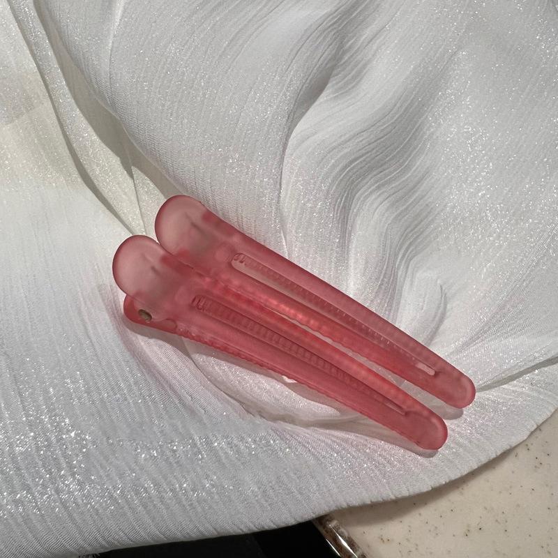 2Pcs Frosted Duckbill Clip Colorful Fix Hair Hairpins  Bangs Clip Hairdressing Hairpins Barrettes Headwear Accessories