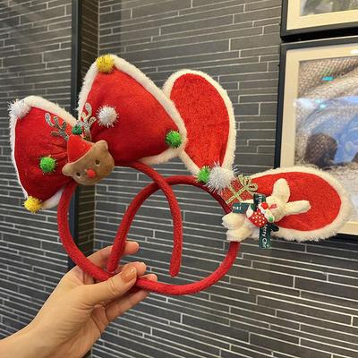 Reindeer and Bunny Ears Christmas Party Headband for Women and Kids