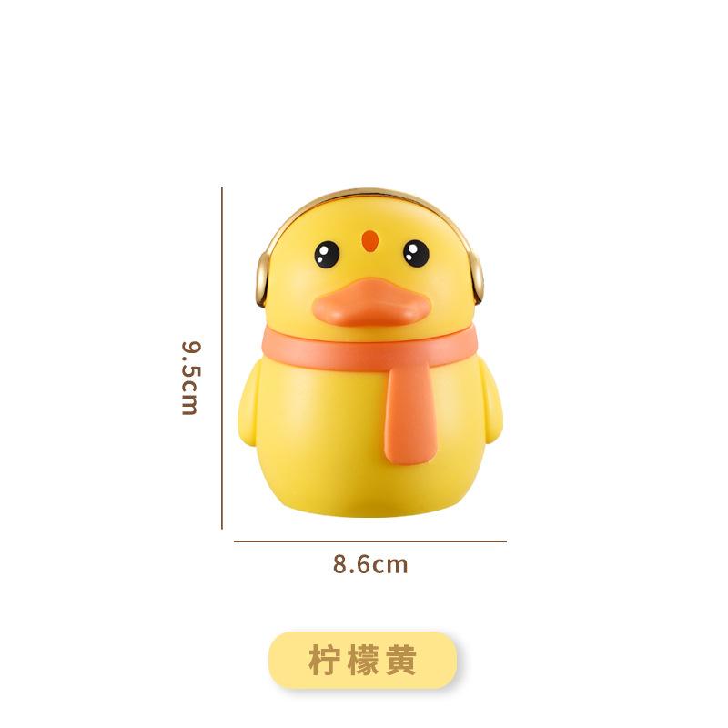 Yellow Duck Toothpick Holder Light Luxury Cartoon Creative Toothpick Bottle Home Hotel Automatic Press Plastic Toothpick Holder