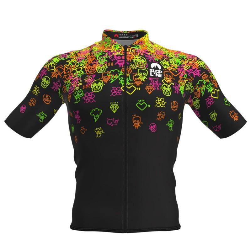 

Exclusively SLOPLINE Cartoon Riding Clothes Road Mountain Bike Tops Quick-drying Breathable Outdoor Sports Equipment XS