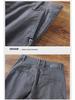 Men's Khaki Stretch Casual Pants - 2024 Spring/Autumn High-End Cotton Loose-Fit Overalls.