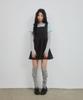 Leteoli Square Neck Sleeveless Dress_Charcoal