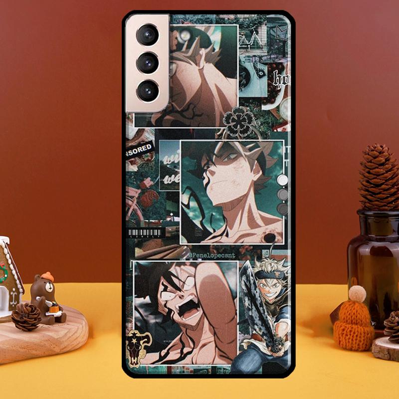 Asta Black Clover Hülle Für Samsung Galaxy S21 Ultra S20 FE S8 S9 S10 Note 10 Plus Note 20 S22 Ultra Cover