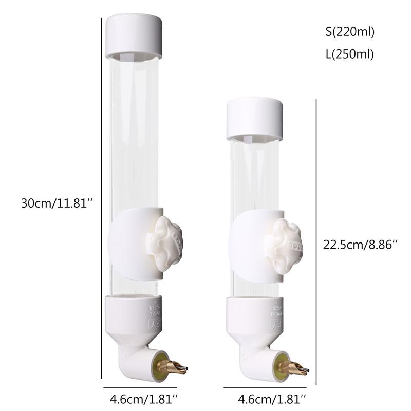 Cage Water Bottles Automatic Feeder for Birds Top Fill No Drip Drinking Device for Parrots Rats Chinchillas Hedgehogs Gerbils