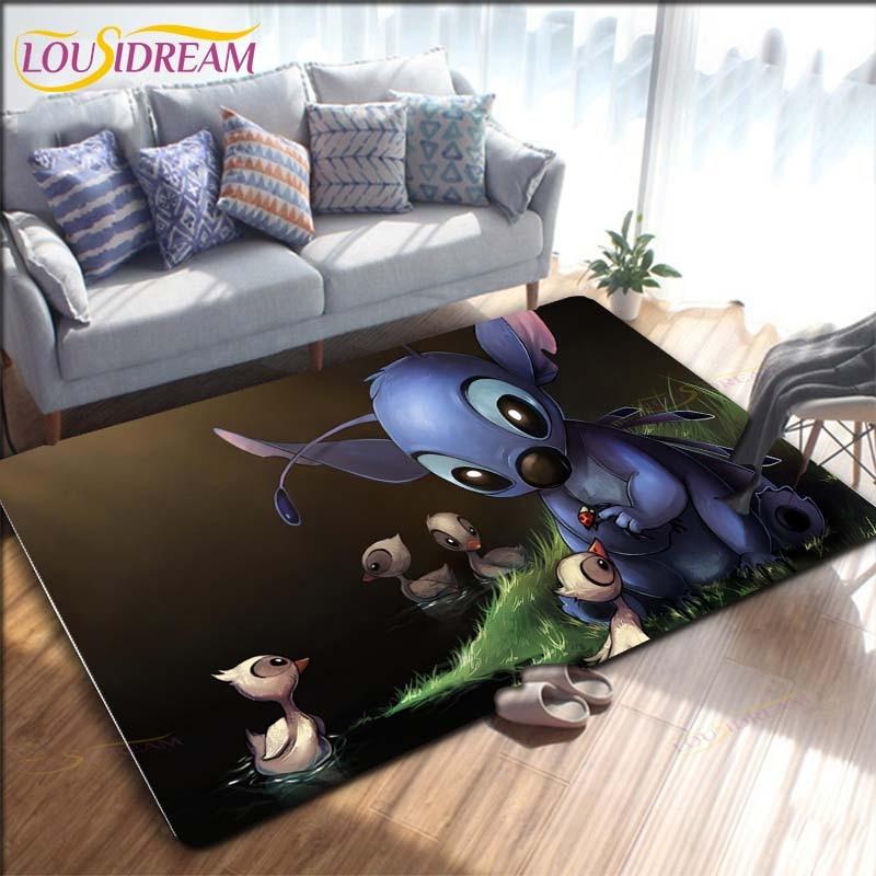 Cartoon Anime Stitch dywan do salonu rysunek sypialnia maty podłogowe dywan do zabawy dla dzieci kuchnia łazienka mata antypoślizgowa!
