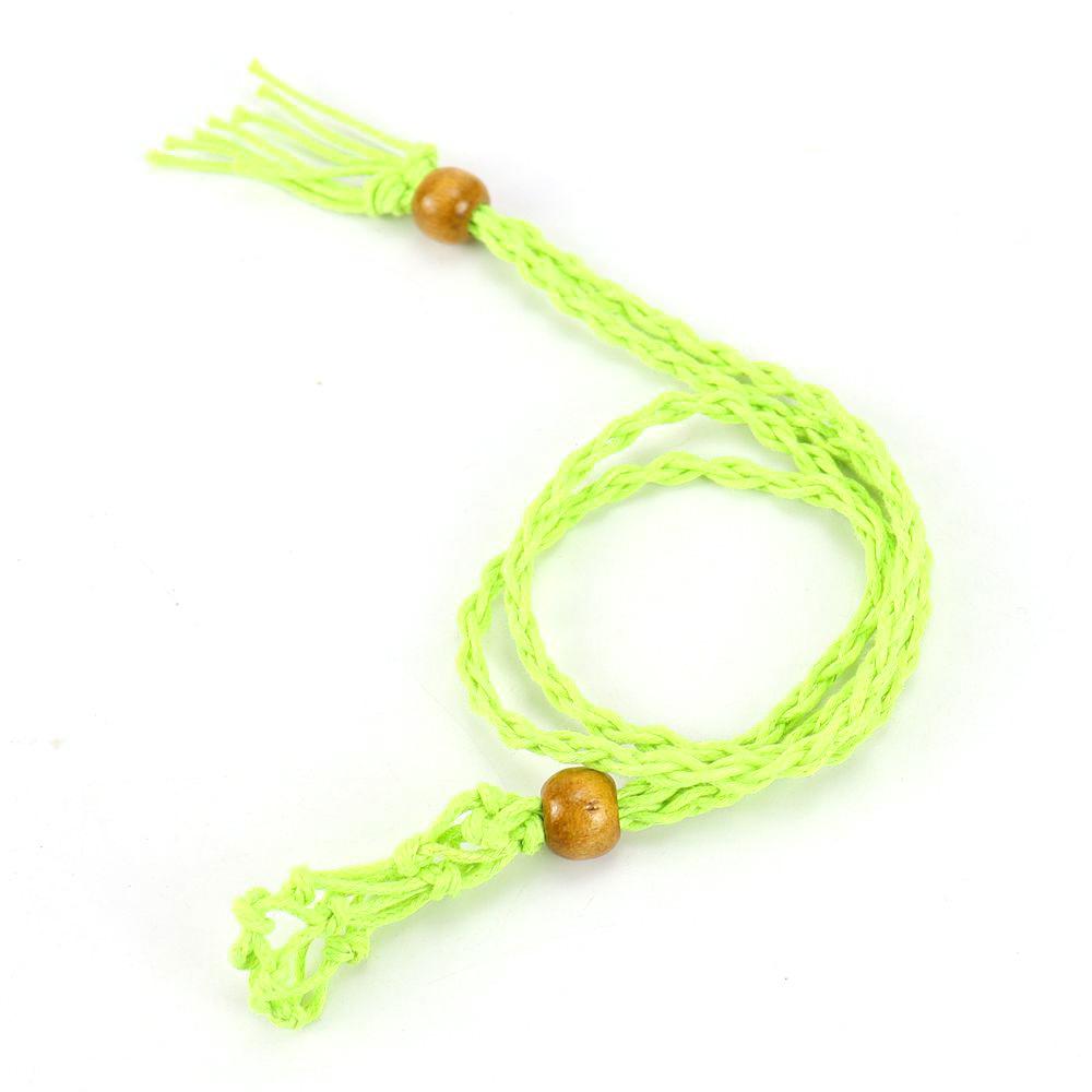 Natural Stone Mesh Pocket Woven Necklace Pendant Adjustable Telescopic Mesh Pocket Hand Woven Mesh Support N664
