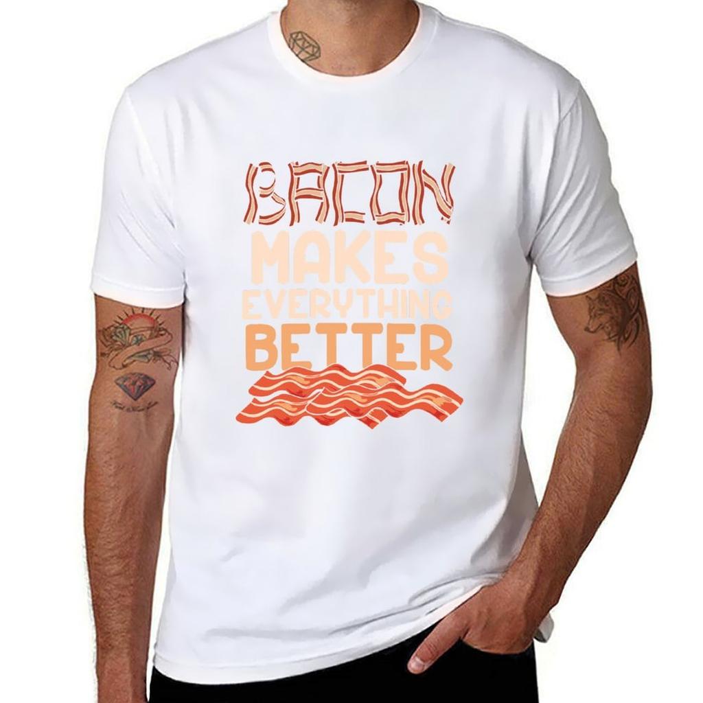 Bacon Makes Everything Better Tshirt Perforunisexce Workout Short Sleeve Tee Tshirt