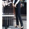 Women's Professional Navy & Black Elastic Suit Trousers