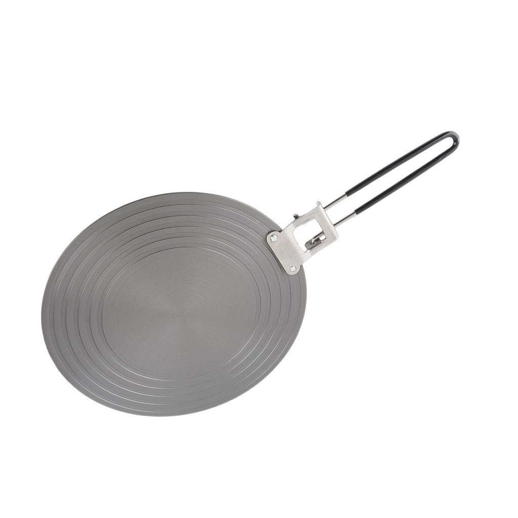 Ht Conduction Plate Aluminum Alloy Stove Top Ht Diffuser Reducer Flame Guard Simmer Plate with Detachable Handle for Kitchen