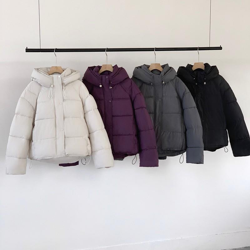 Super soft puff cloud cotton-padded coat for women's short, small and thin turtle back bread coat, thickened cotton coat.