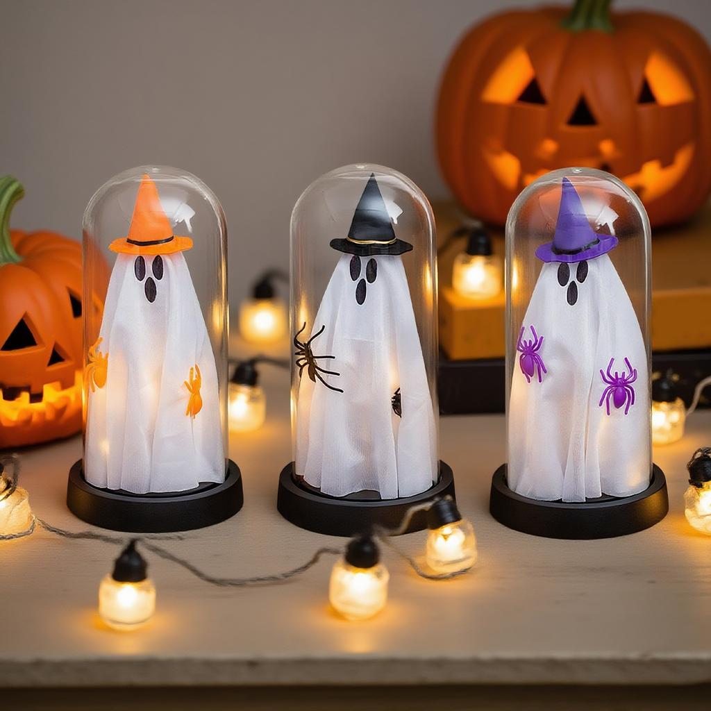 Halloween Decorations  - Cute With Lights For Home Kitchen Fireplace Tabletop Party Decorations And Holiday Decorations