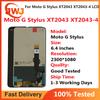 LCD Screen and Digitizer Full Assembly for Moto G Stylus XT2043