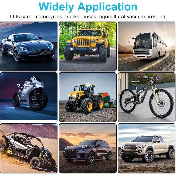 Linkstyle 60PCS Tire Plug Kit, Tire Repair Rubber Nails, Vacuum Tyre Repair Screws Fast Repair Kit With A Box, Screwdriver, For Car Motorcycle Truck