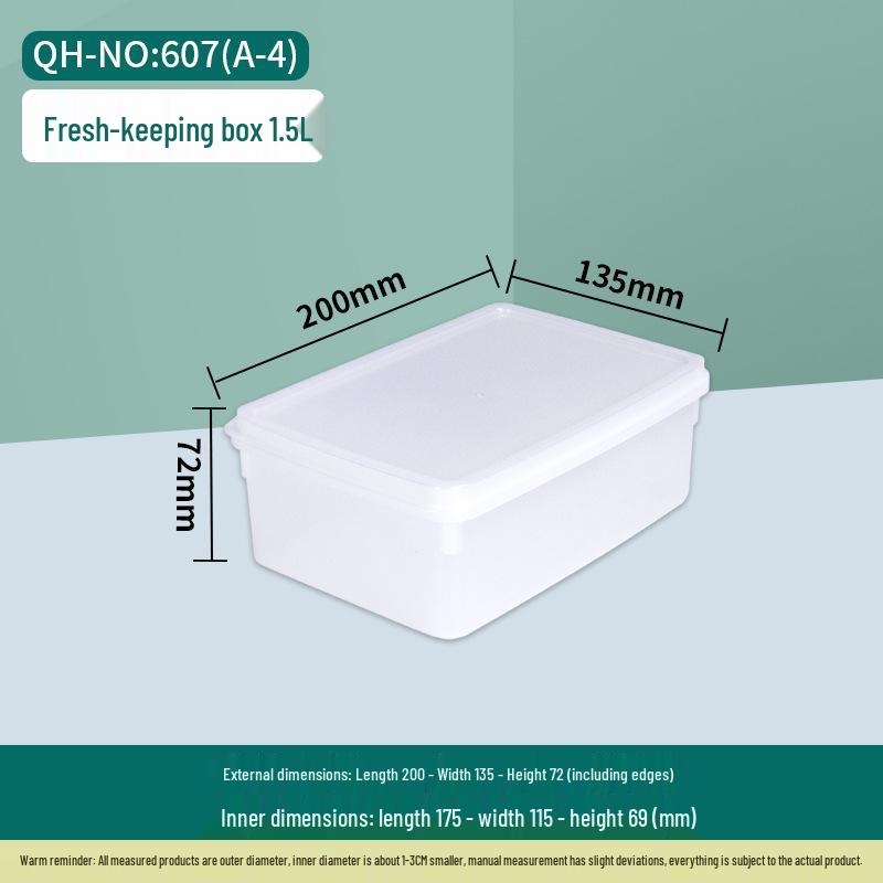 

Opaque White Rectangular Airtight Plastic Food Storage Container - Large Capacity