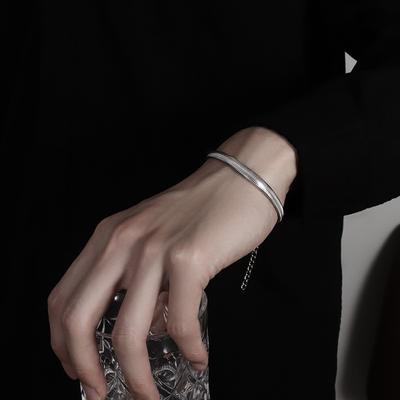 Κλασικό βραχιόλι με αλυσίδα φιδιού Ανδρικά κοσμήματα Δημοφιλή βραχιόλια ανδρικά αξεσουάρ χεριών για δώρο φίλου Φαρδύ βραχιόλι