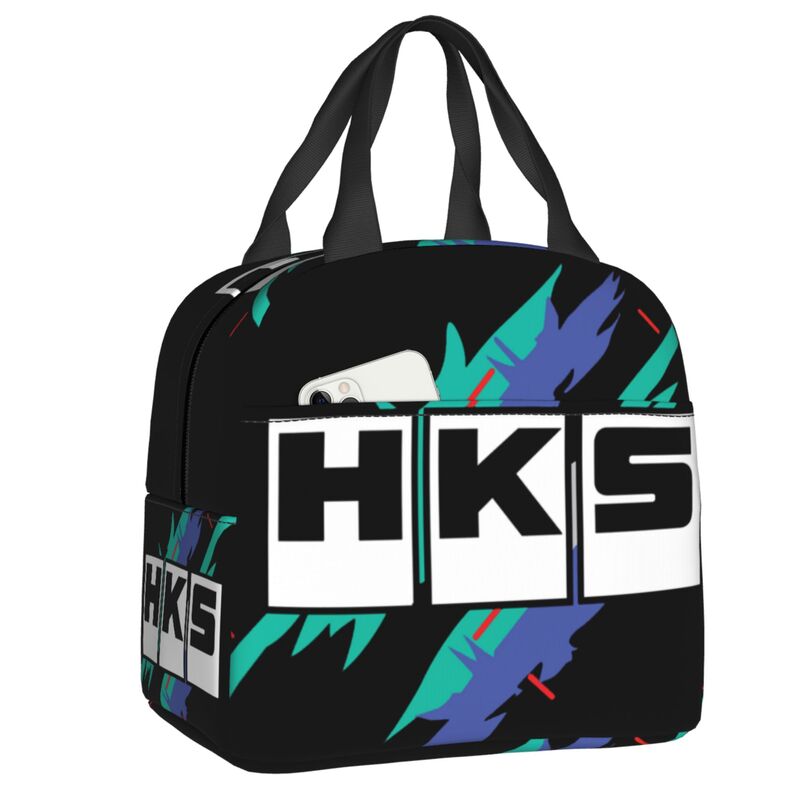 Custom H-HKSES CLK Insulated Lunch Tote Bag for Women Portable Thermal Cooler Food Lunch Box Kids School Children