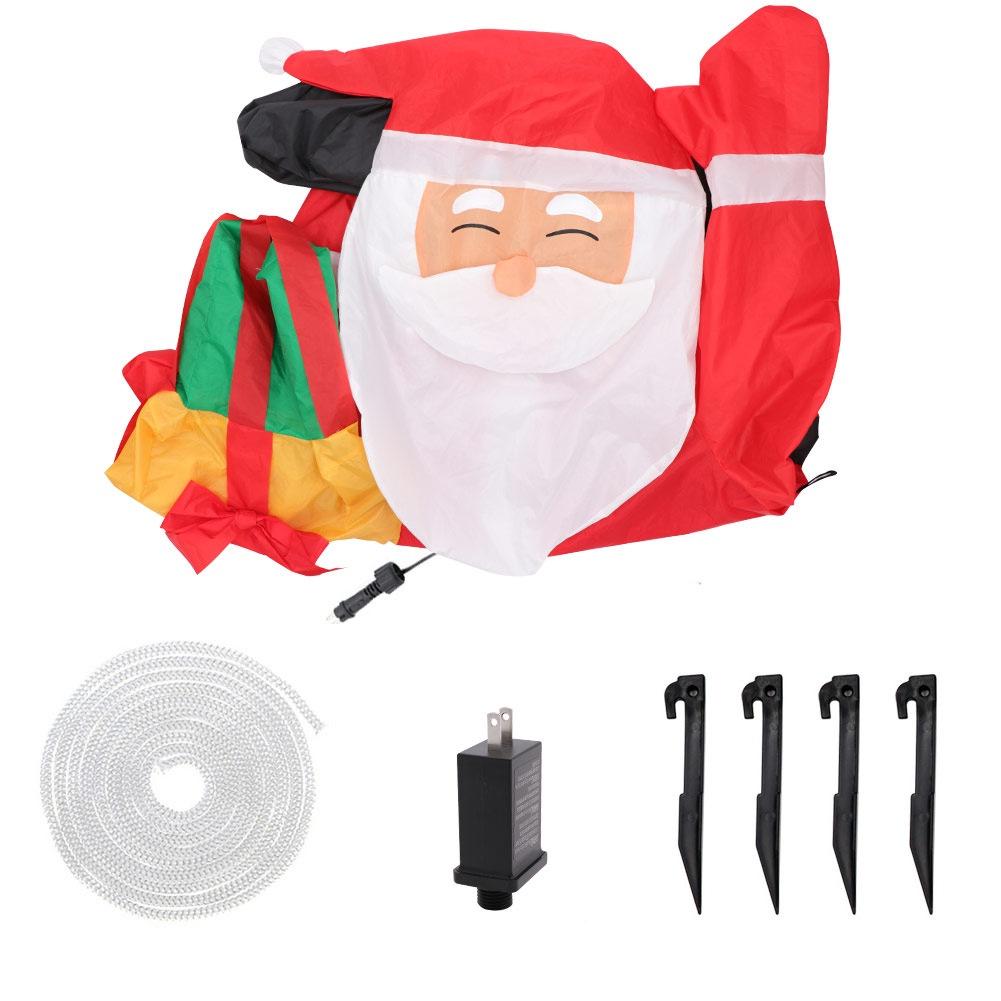 Festive 1.5m Inflatable Santa Claus Air Model Christmas Decoration Prop For Party Venue