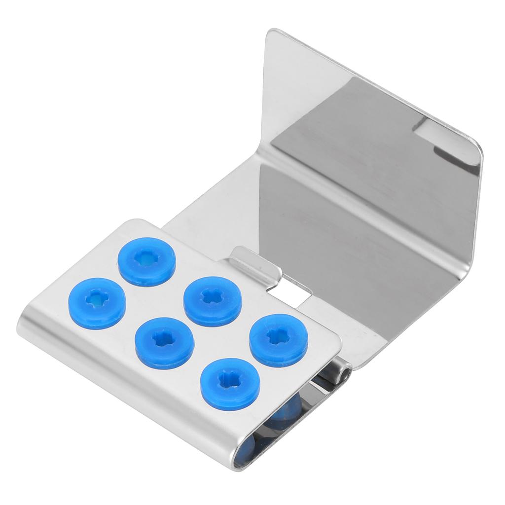 Dental Endodontic Tip Holder 6 Holes Silicone Cleaner High Temperature Cleaning Box