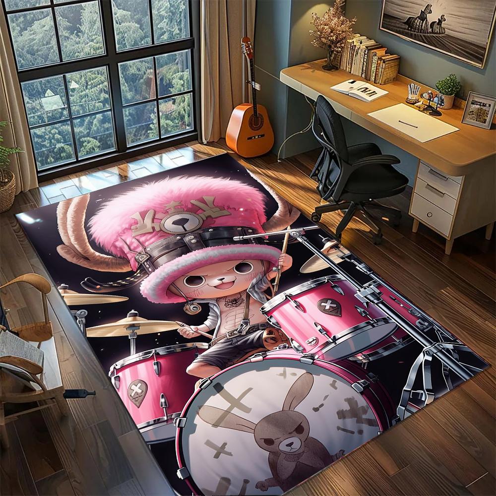 Cute One Piece Tony Chopper Rug Carpet Large Area Rug Non Slip Washable Floor Mat Gamer Room Bedroom Home Decor