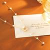White Shell Daisy Pearl Copper Necklace Women Sporty Non-fading Light Luxury Niche Sweater Chain Versatile High-end Accessory