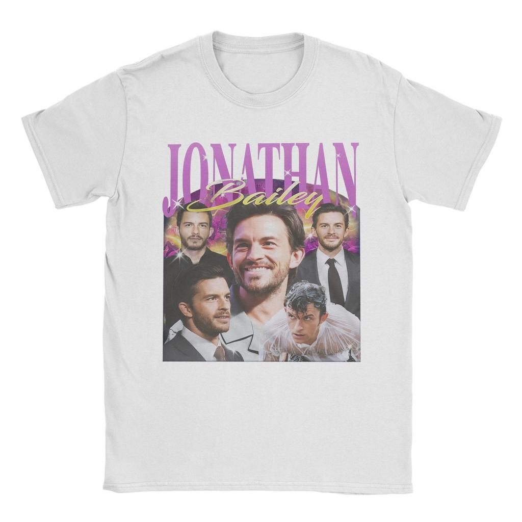 Unisex s Jonathan Bailey Actor T Shirt Cotton Clothing Awesome Short Sleeve Round Collar Tees Plus Size TShirt