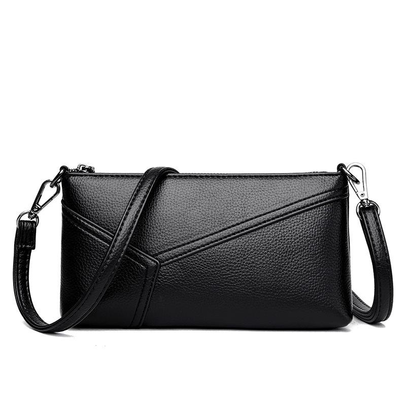 Women's Bag 2025 New Splicing Fashionable Middle-aged Mother's Mobile Phone Change Clutch Bag Simple and Versatile Messenger Bag