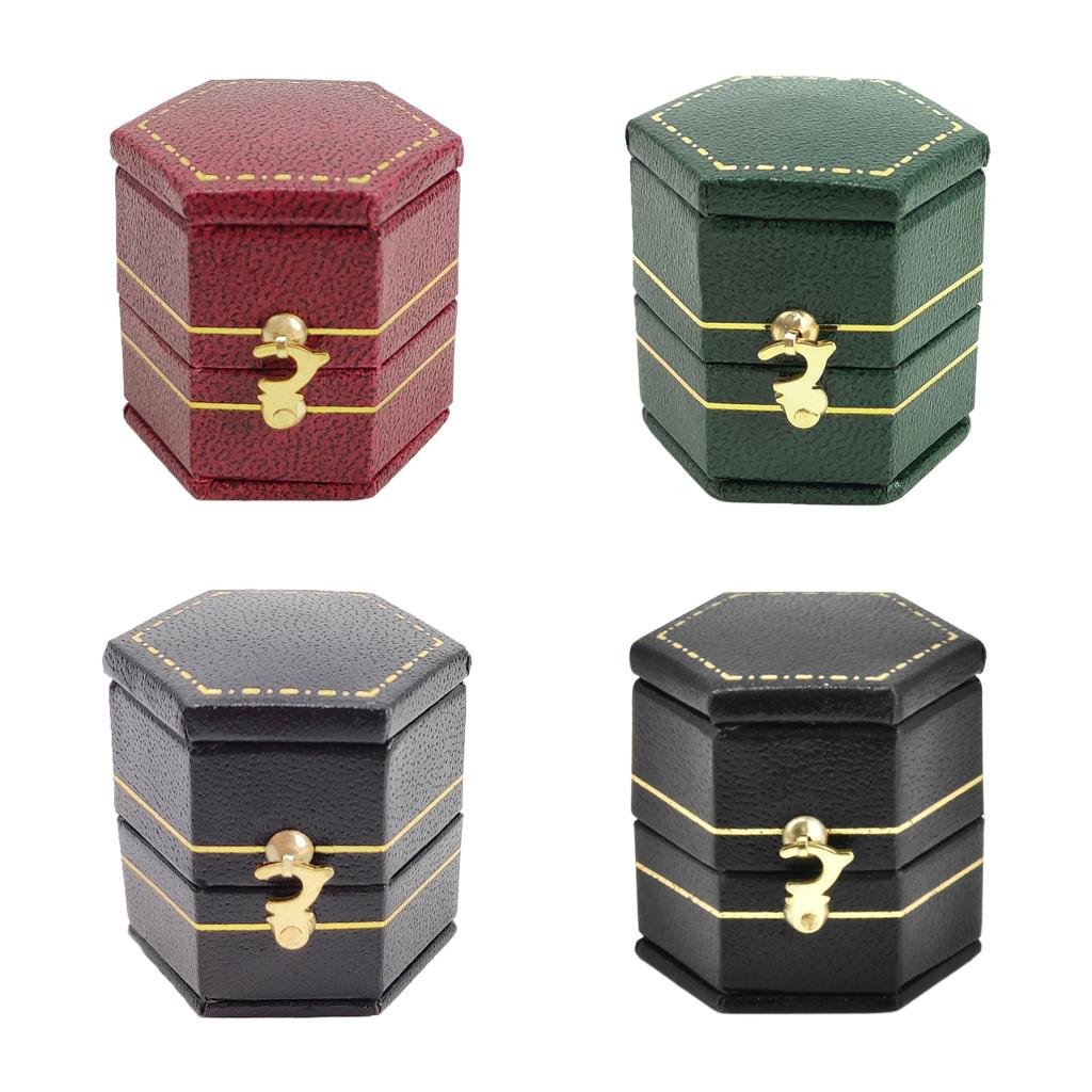 Buy PU Leather Ring Box Luxury Jewelry Ring Boxes Jewelry Storage Case