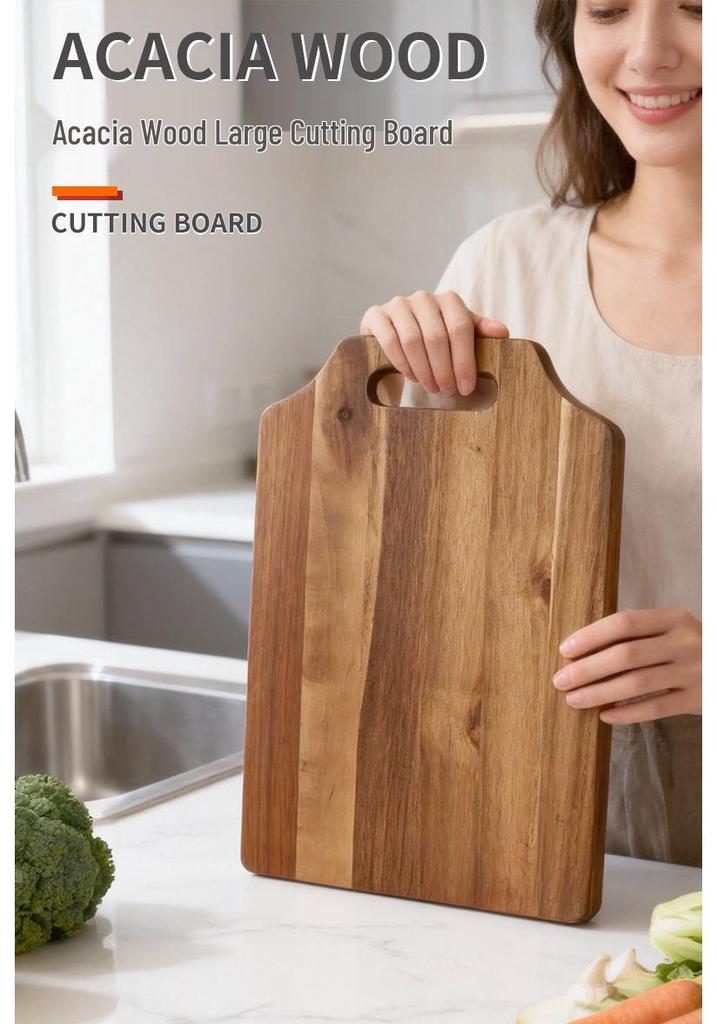 Acacia Wood Cutting Board and Serving Tray