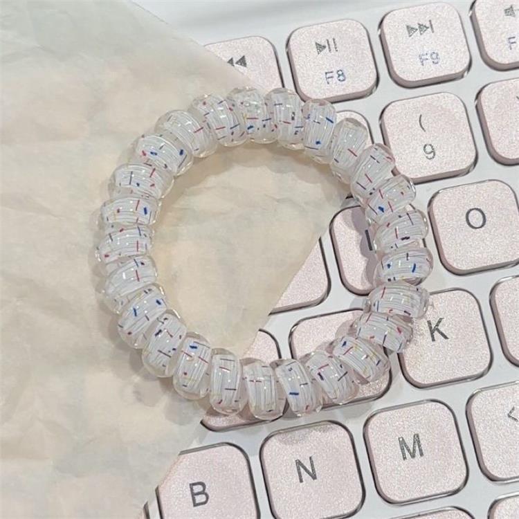 

Резинка для волос в корейском стиле в горошек - дизайн «Виноград и кокос», бесшовная и универсальная резинка