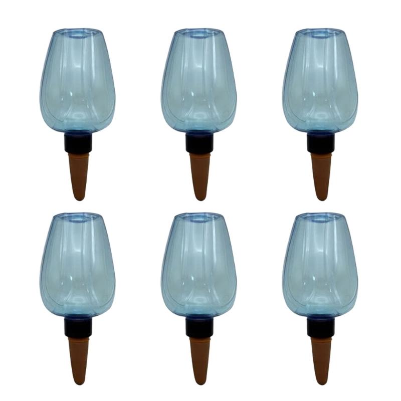 6Pcs Plant Watering Globes Watering Planter Insert for Indoor Outdoor Drip Irrigation Plant Watering Device