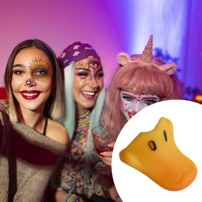 Duck Bill Mask Yellow Duck Nose Cosplay Halloween Christmas Costume,Yellow Duck Bill Beak Mask with Elastic Band Gifts