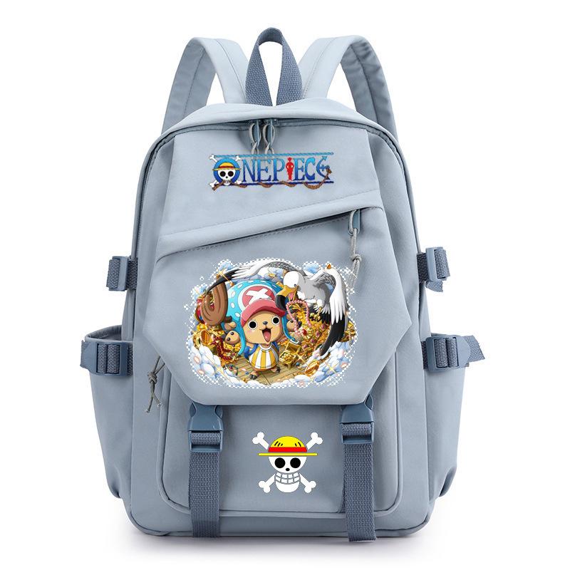 Anime peripheral ONE PIECE Luffy schoolbag Japanese retro backpack junior high school backpack computer bag