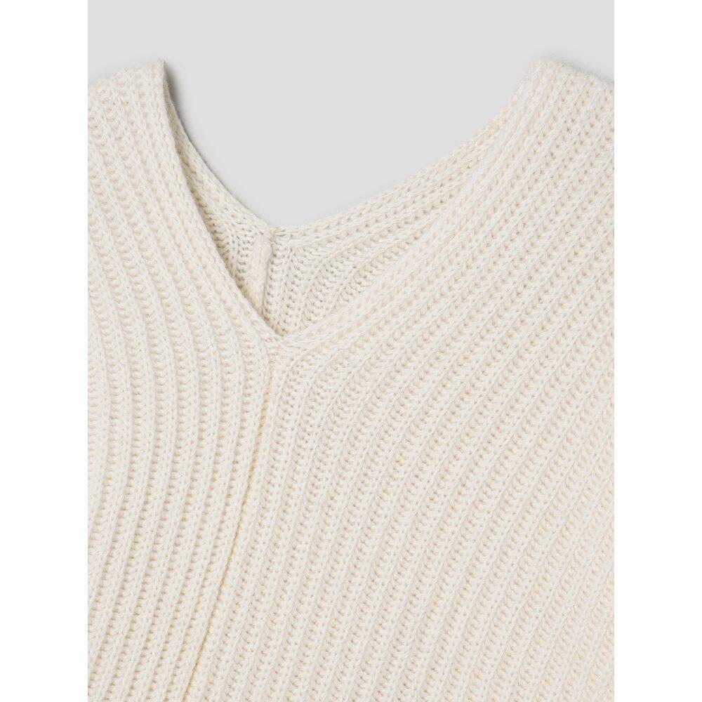 Anggae Paddies Asymmetric Pullover Ivory