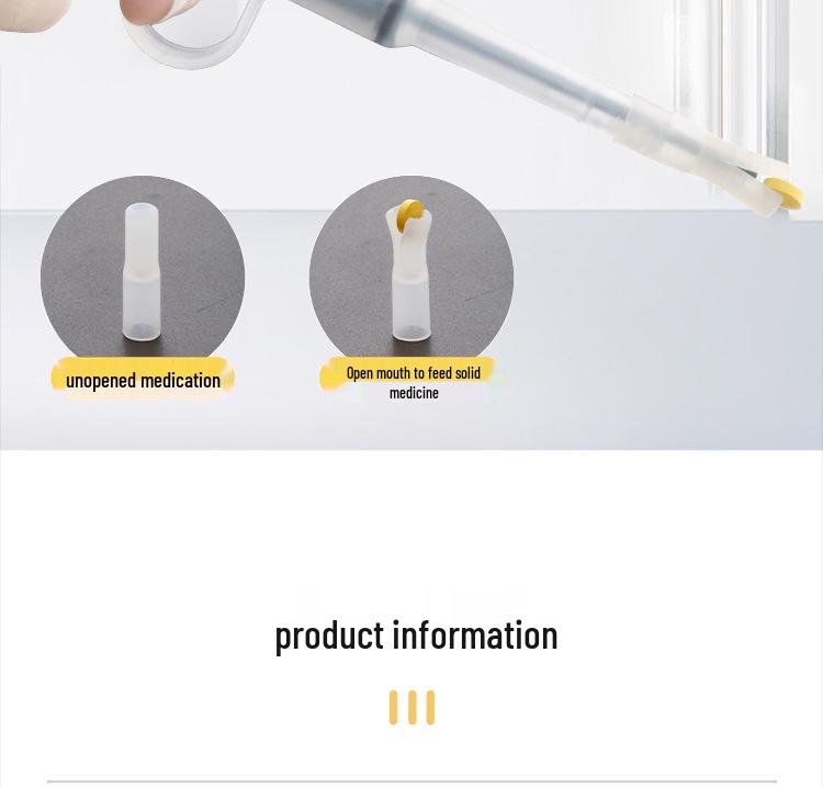 Pet Medicine Feeder: Cat & Dog Syringe Press-Type Liquid or Capsule Dispenser