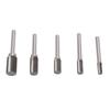 5 Pcs Carbide Burr Set Single Cut Rotary Files with 6mm 0.24in Shank for Engraving Polishing Drilling