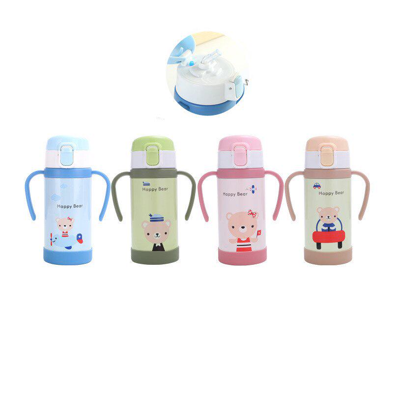 Buy 320ml Portable Handle Vacuum Flasks 304Stainless Steel Babys Straw
